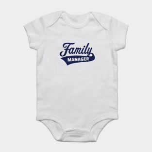 Family Manager / Navy Baby Bodysuit